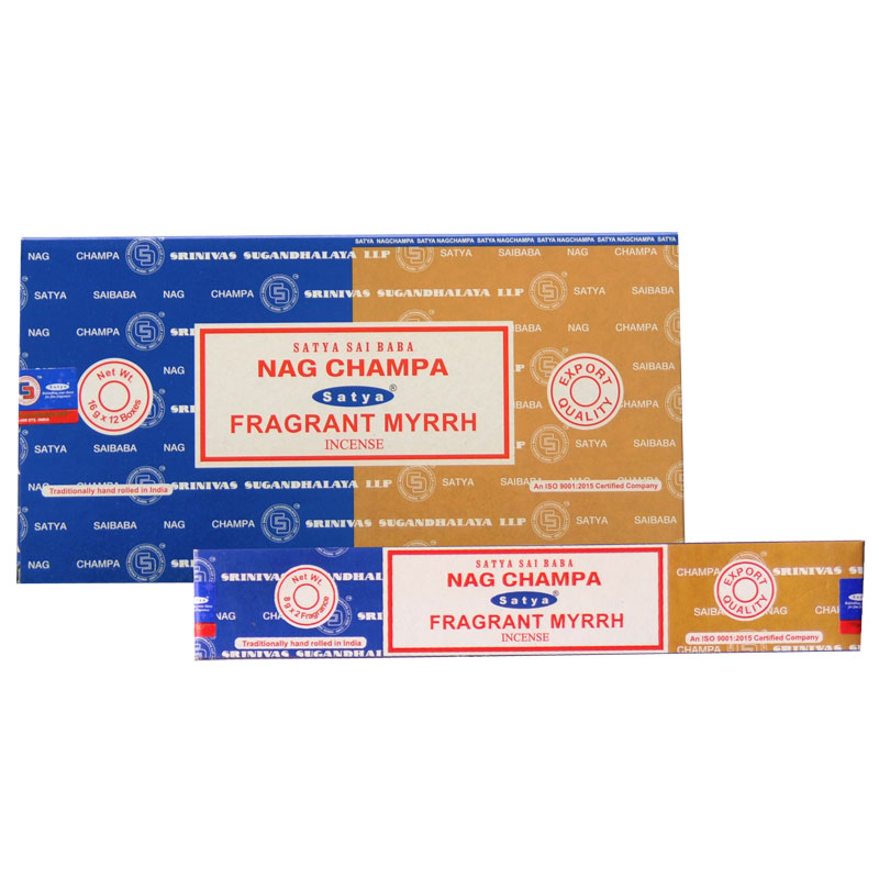 Nag Champa + Fragrant Myrrh (16gm)